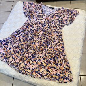 Rachel Zoe Floral V-Neck Dress